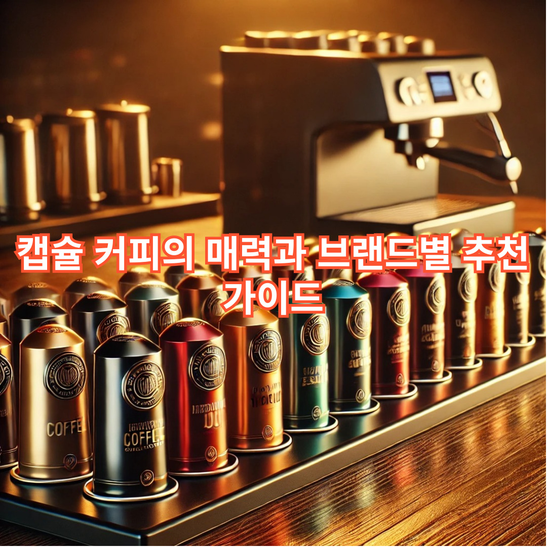 캡슐 커피의 매력과 브랜드별 추천 가이드