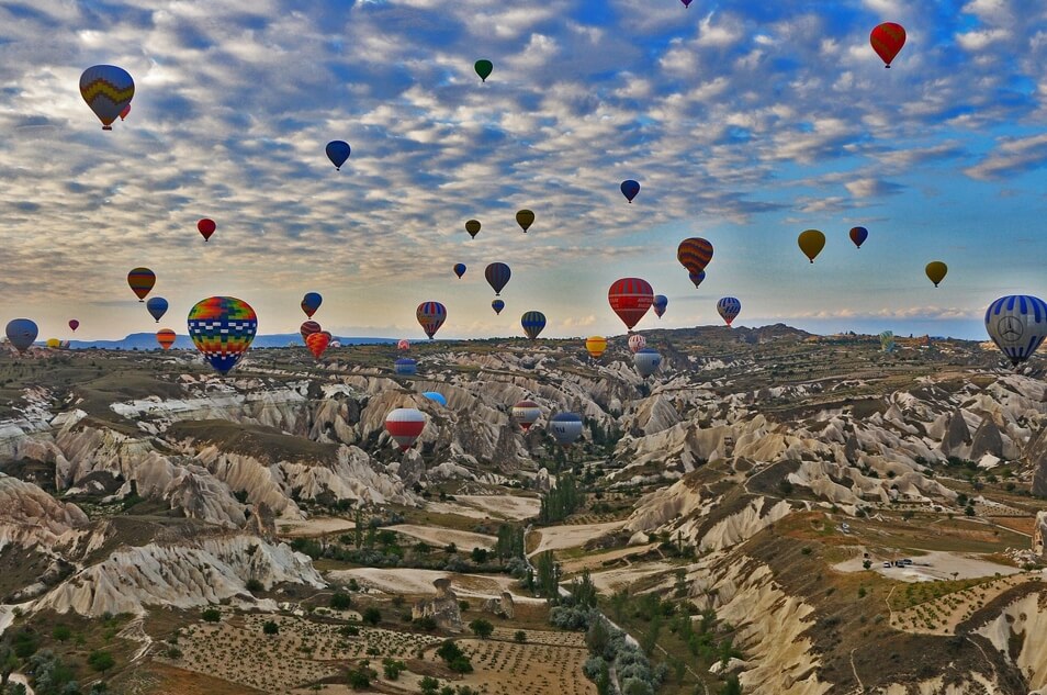 카파도키아 열기구 사진