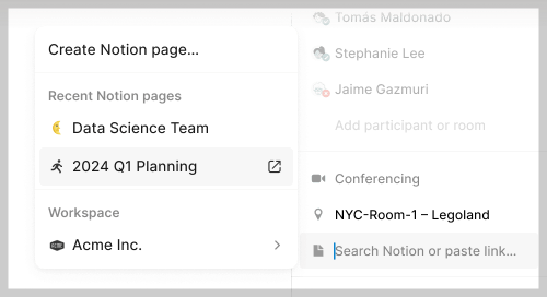 노션 페이지 생성