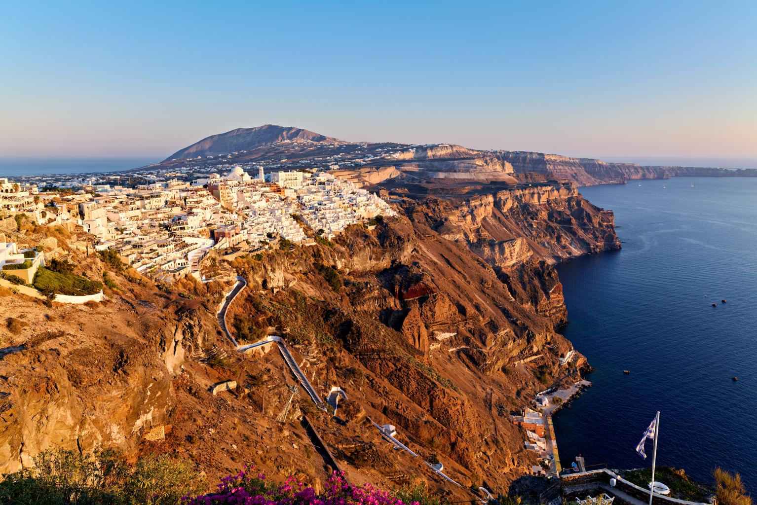 산토리니 칼데라 절벽