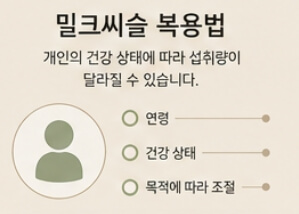 밀크씨슬 효과와 복용법