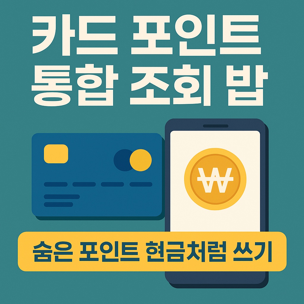 카드 포인트 통합 조회 방법
