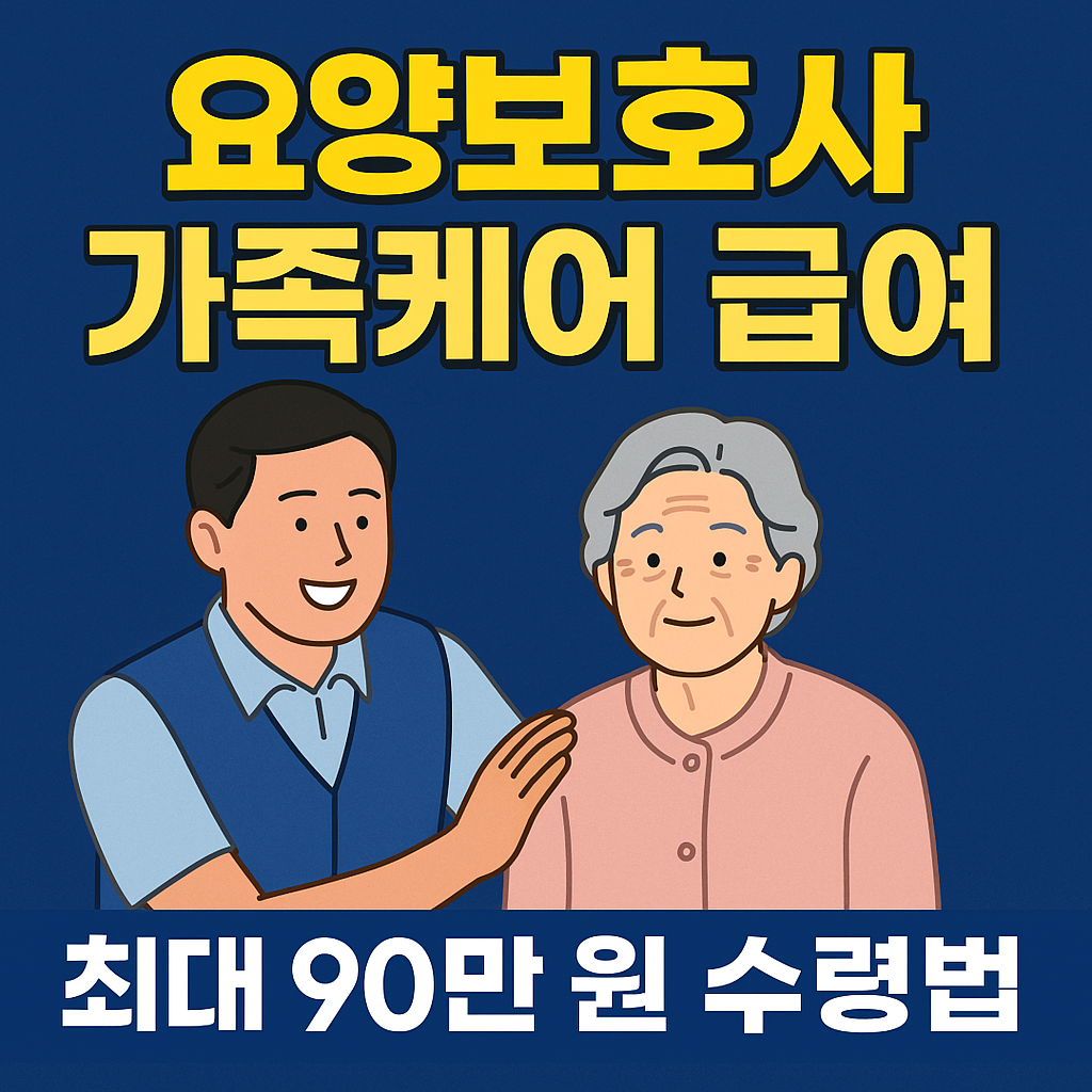요양보호사 가족케어 급여, 한 달 최대 90만 원 받는 방법 총정리