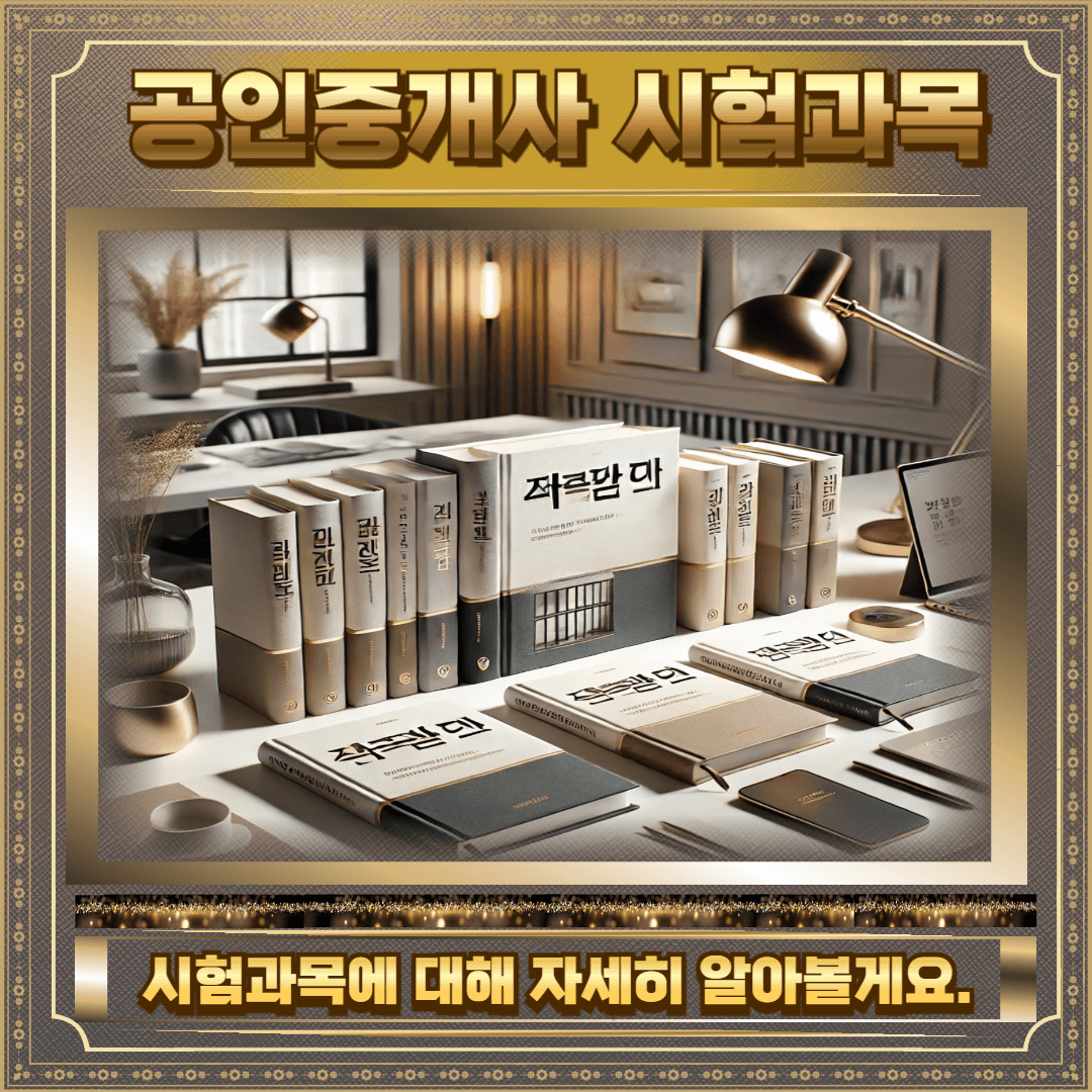 공인중개사 시험과목