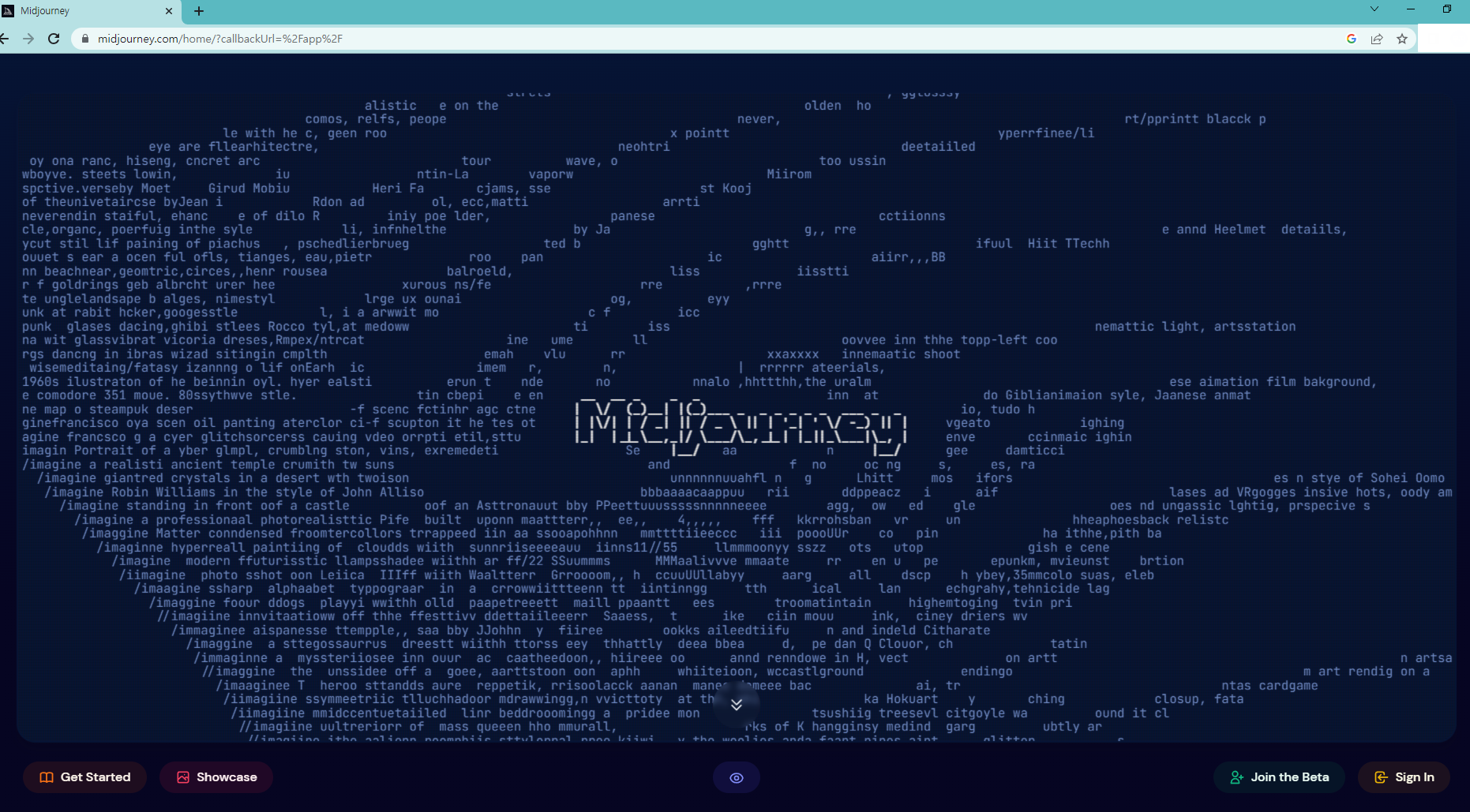 미드저니 가입 첫화면
