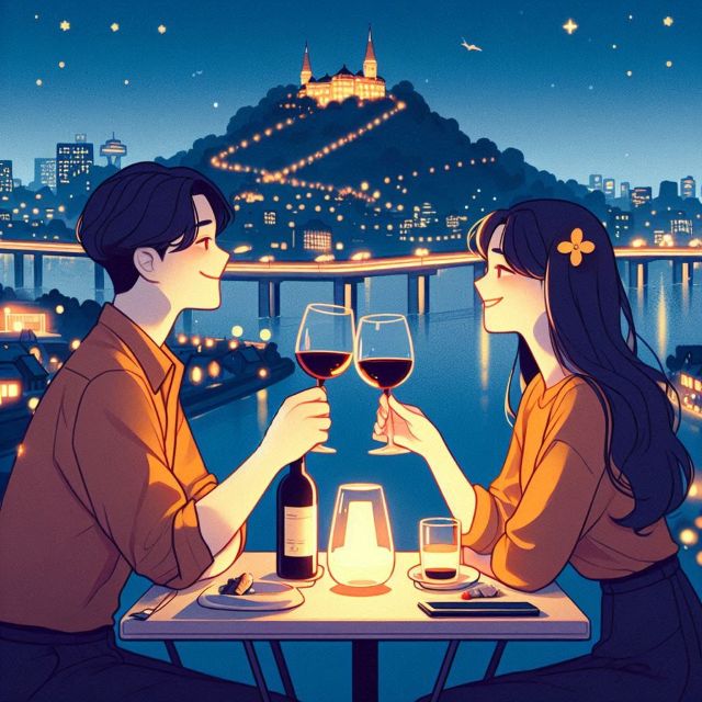 커플 버킷리스트 서울 야경 와인