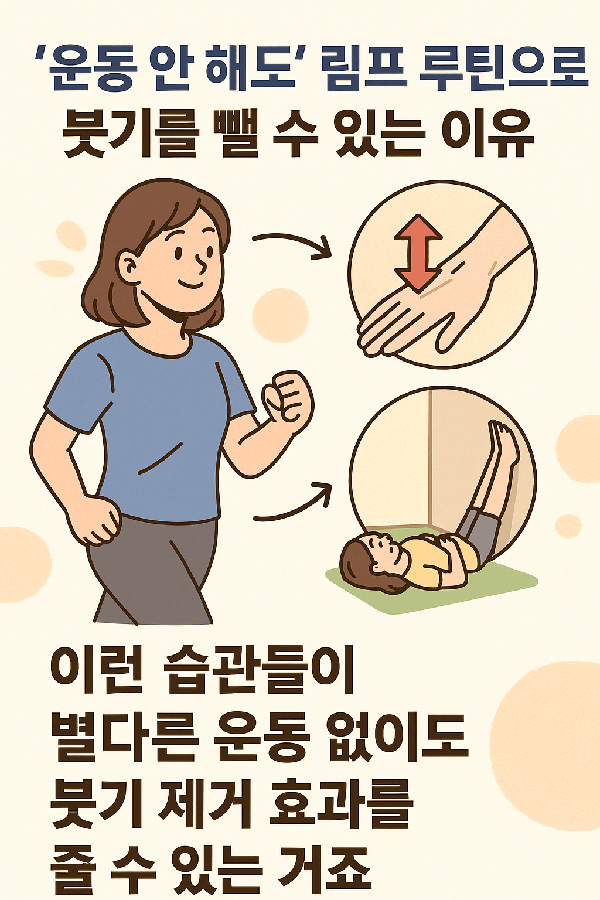 운동 안해도 림프 루틴으로 붓기를 뺄 수 있는 이유