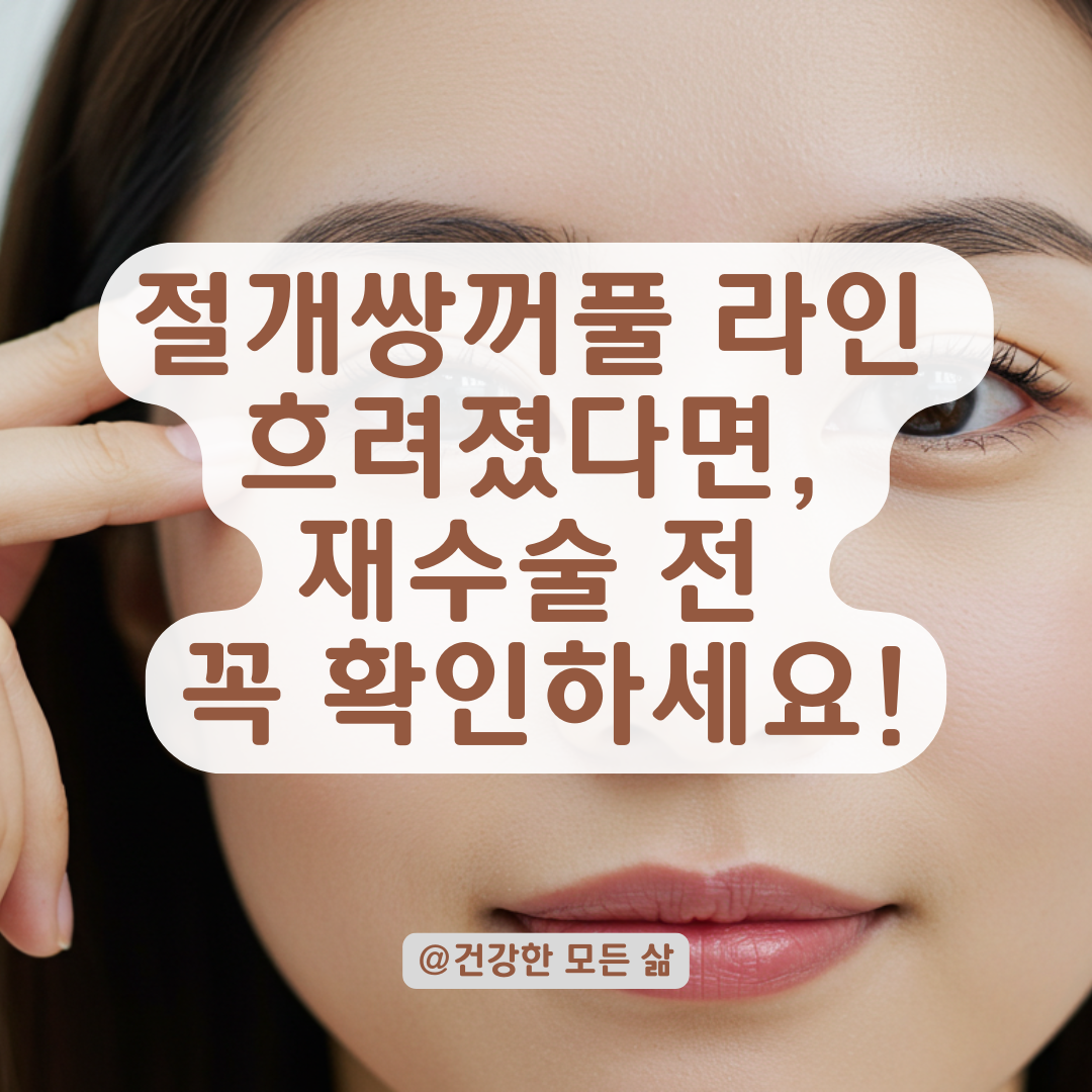 쌍꺼풀 절개 후 라인이 연해졌다 느낀다면? 재수술 전 꼭 알아야 할 포인트.