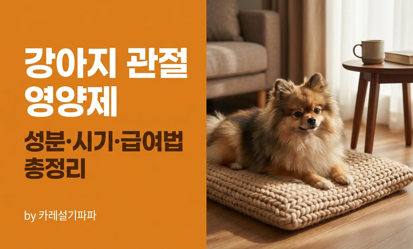 강아지 관절 영양제 대표 썸네일