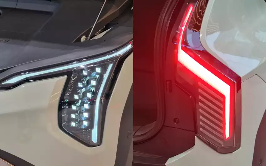 EV3의 LED 헤드램프, 테일램프는 이렇습니다.