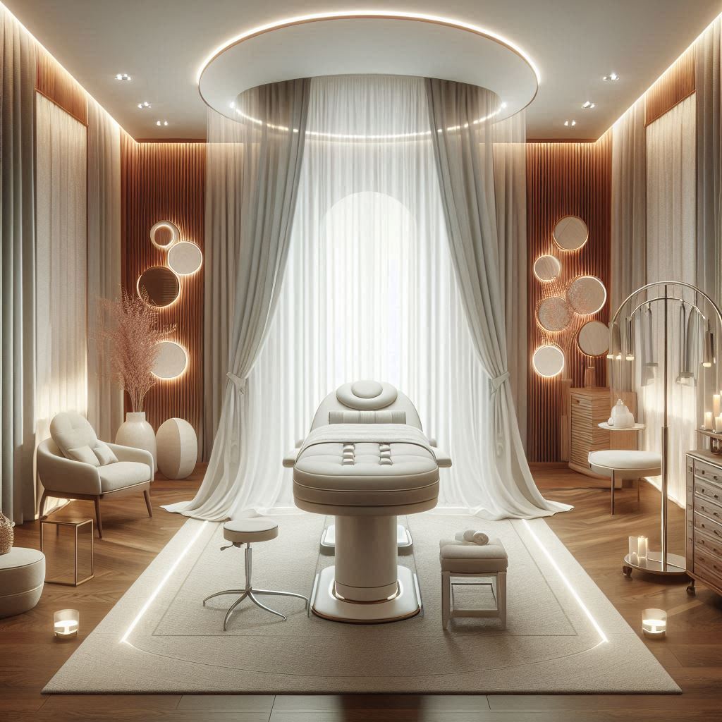 피부,체형관리 샵 배경