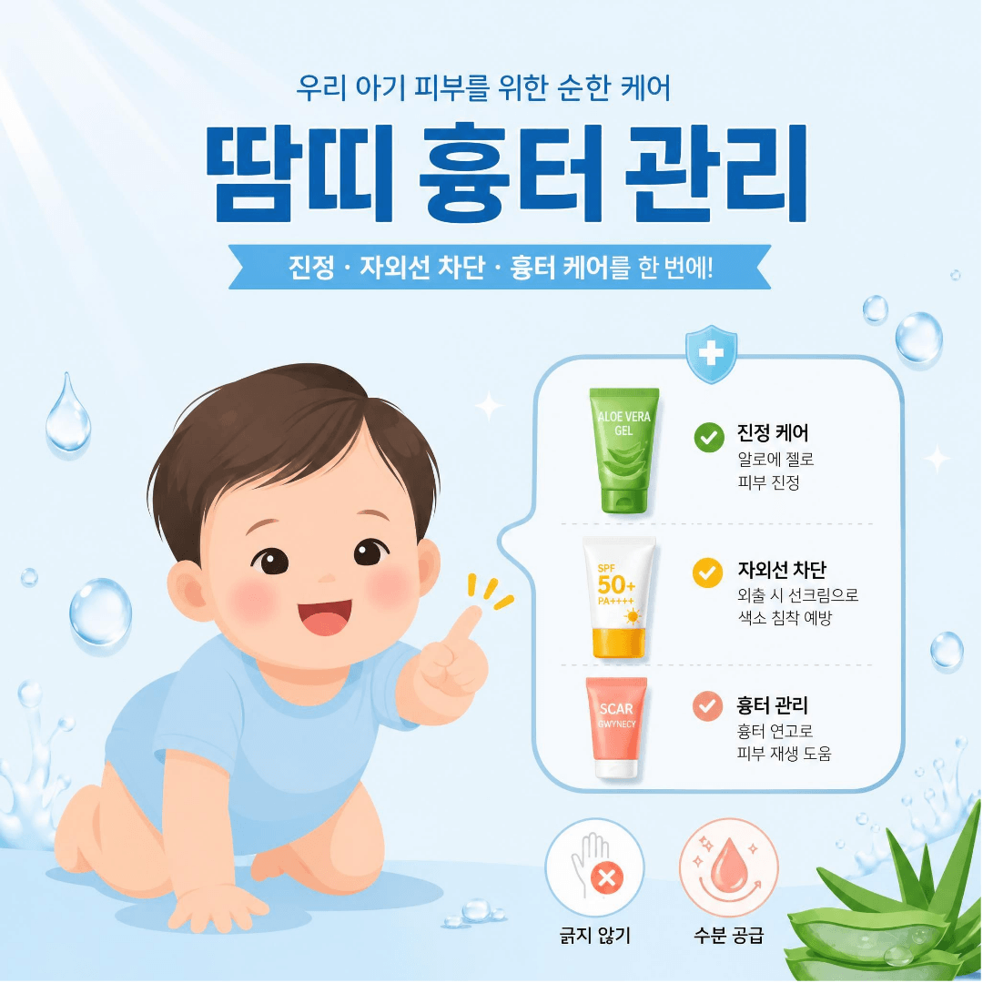 땀띠 흉터 관리