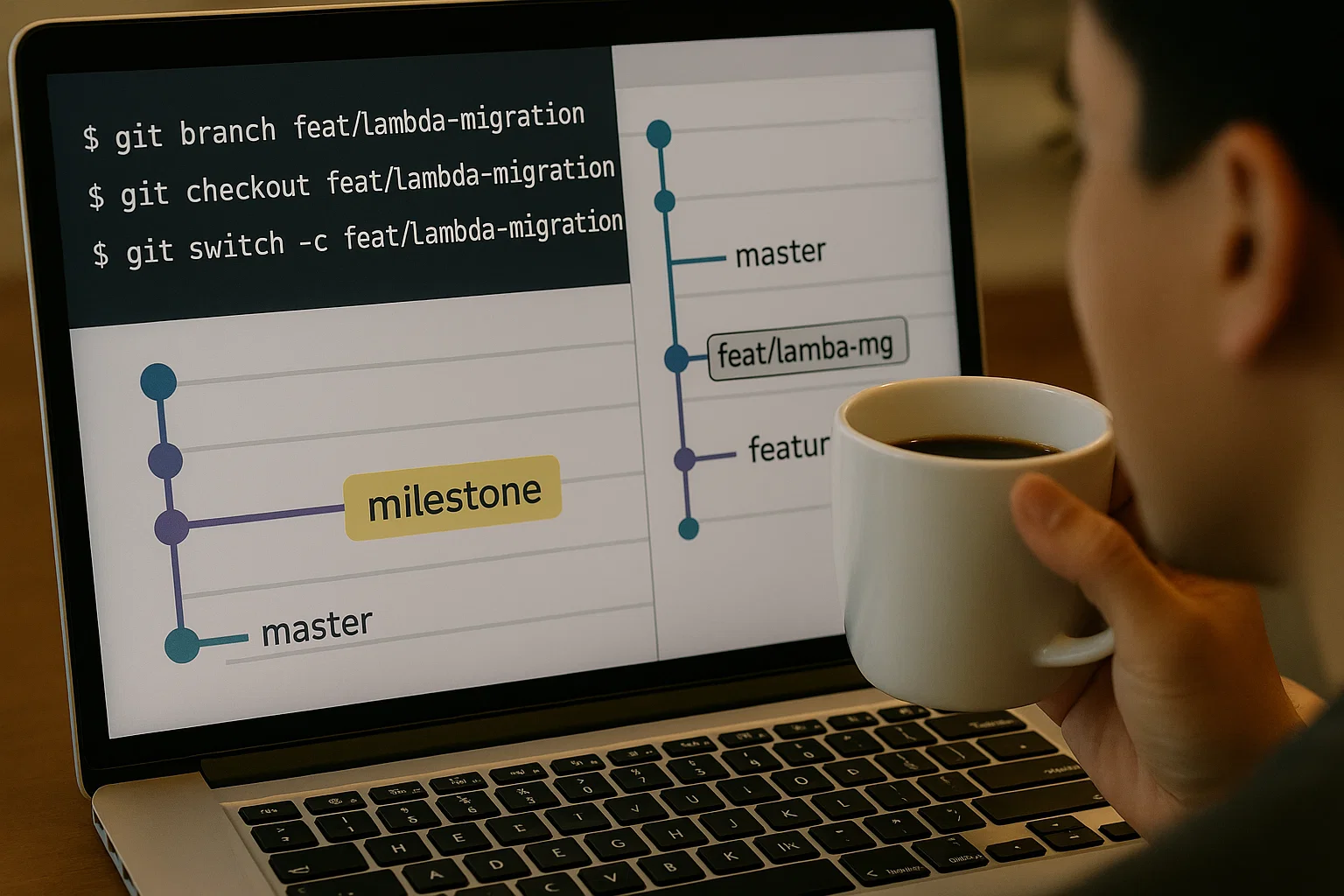 Git Branch, Checkout, switch