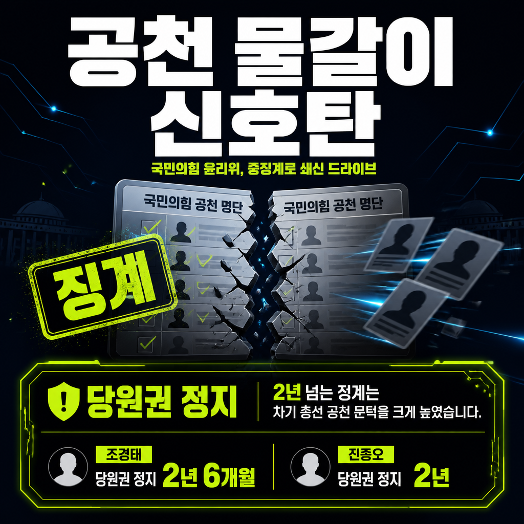 공천 물갈이 신호탄