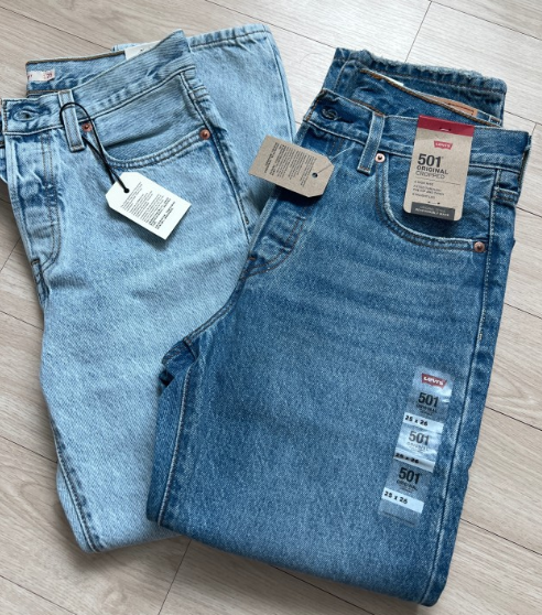 리바이스 청바지 501, 314, 와이드, 배기등 모든 라인정리! 그리고 사이즈 가이드 라인에 필요한 자료