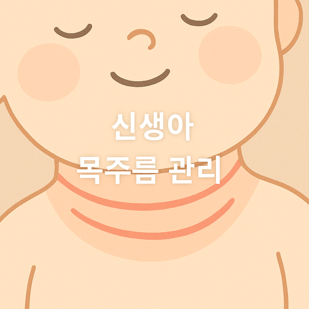 신생아 턱 밑 접힘, 방치하면 발진됩니다! 제대로 관리하는 방법