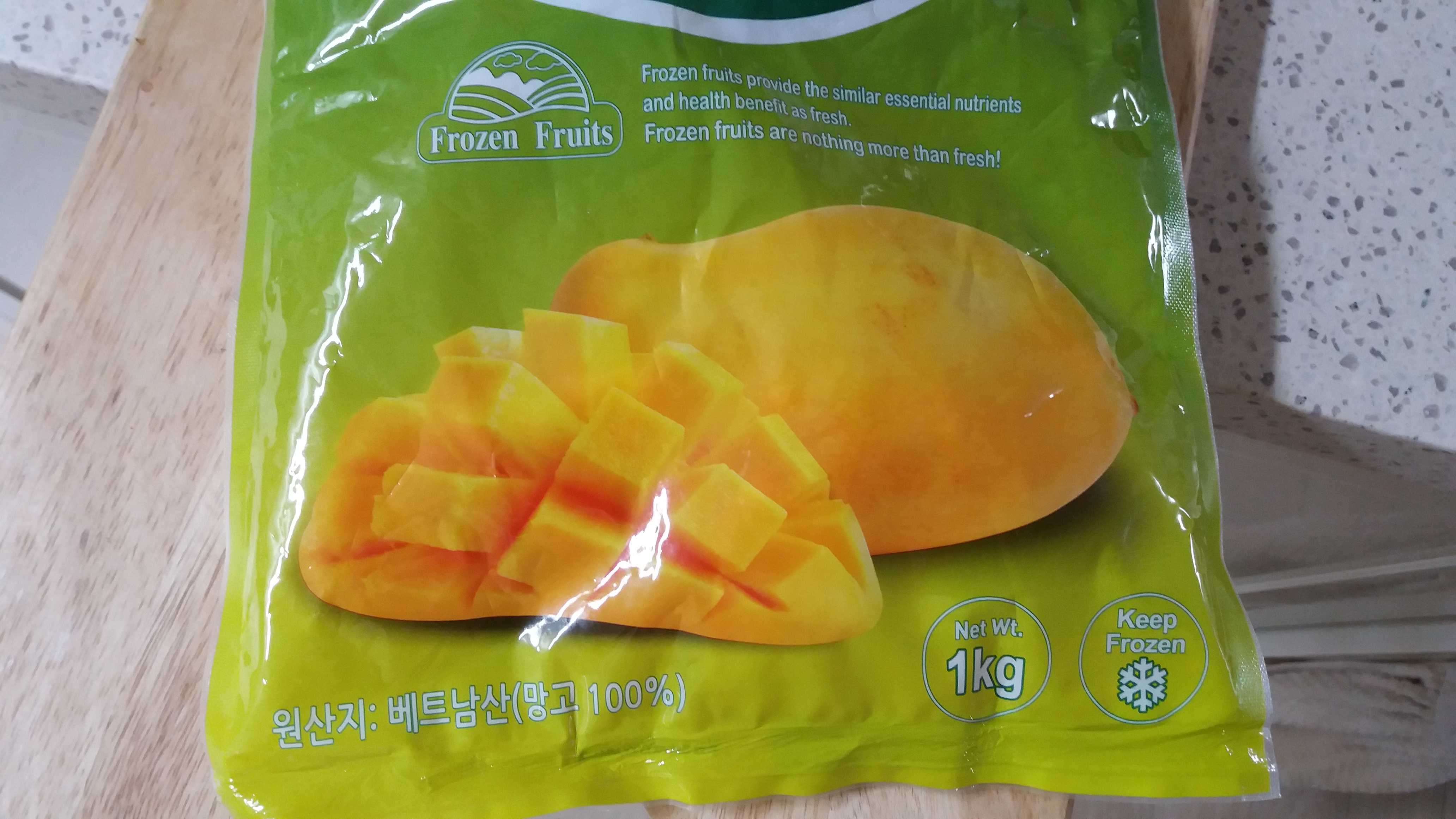 Vietnamese Frozen Mangoes in Korea