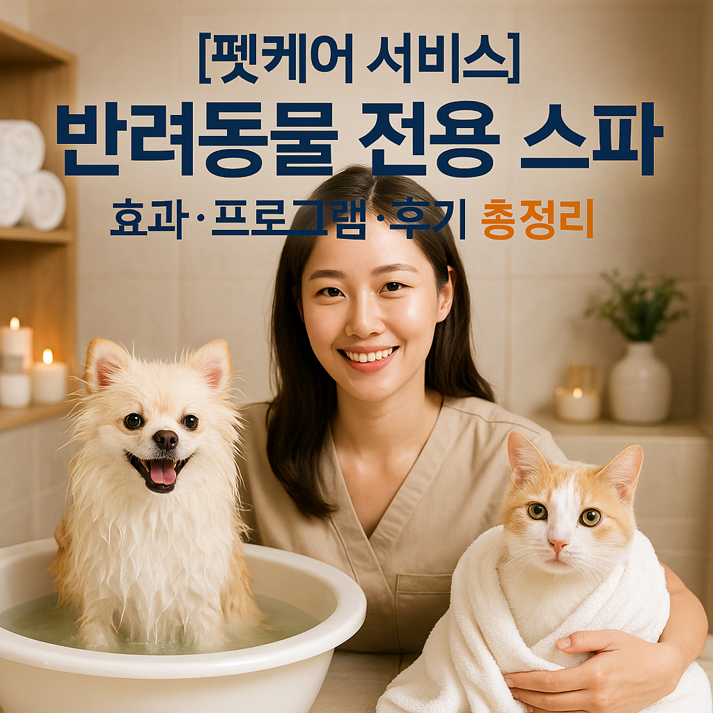 [펫케어 서비스] 반려동물 전용 스파 ｜ 효과&middot;프로그램&middot;후기 총정리