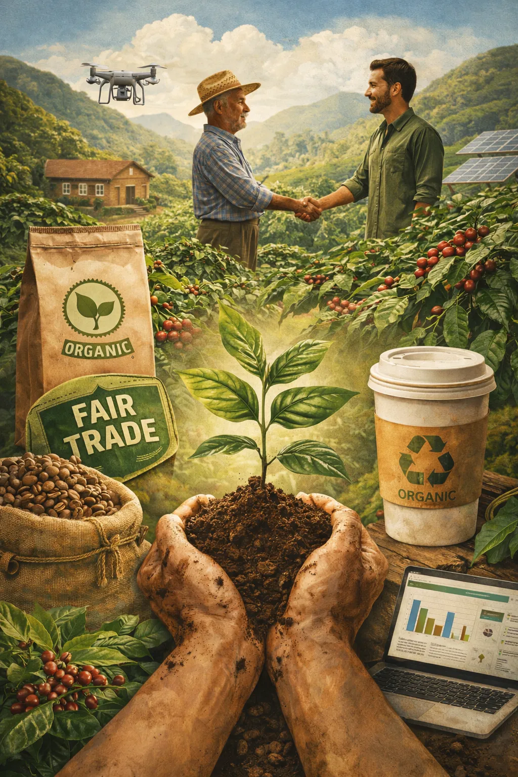 지속가능한 커피 산업 (환경 재배, 공정무역, 기후 회복력)