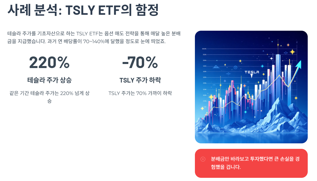 사례 분석: TSLY ETF의 함정