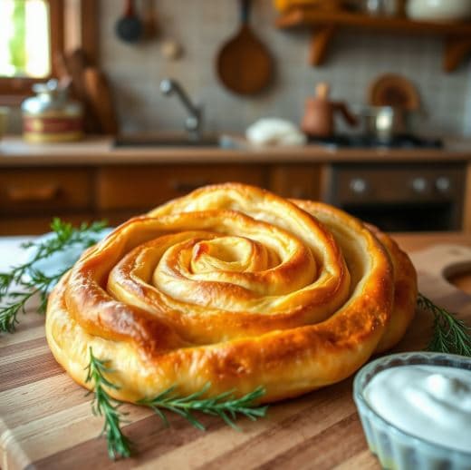 불가리아 바니차(Banitsa) – 농가의 치즈와 밀가루로 만든 파이 요리