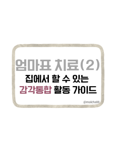 엄마표감각통합