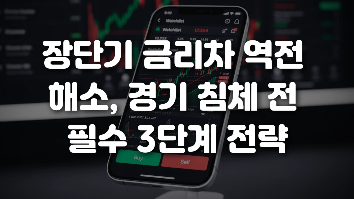 장단기 금리차 역전 해소 경기 침체 전 필수 3단계 전략