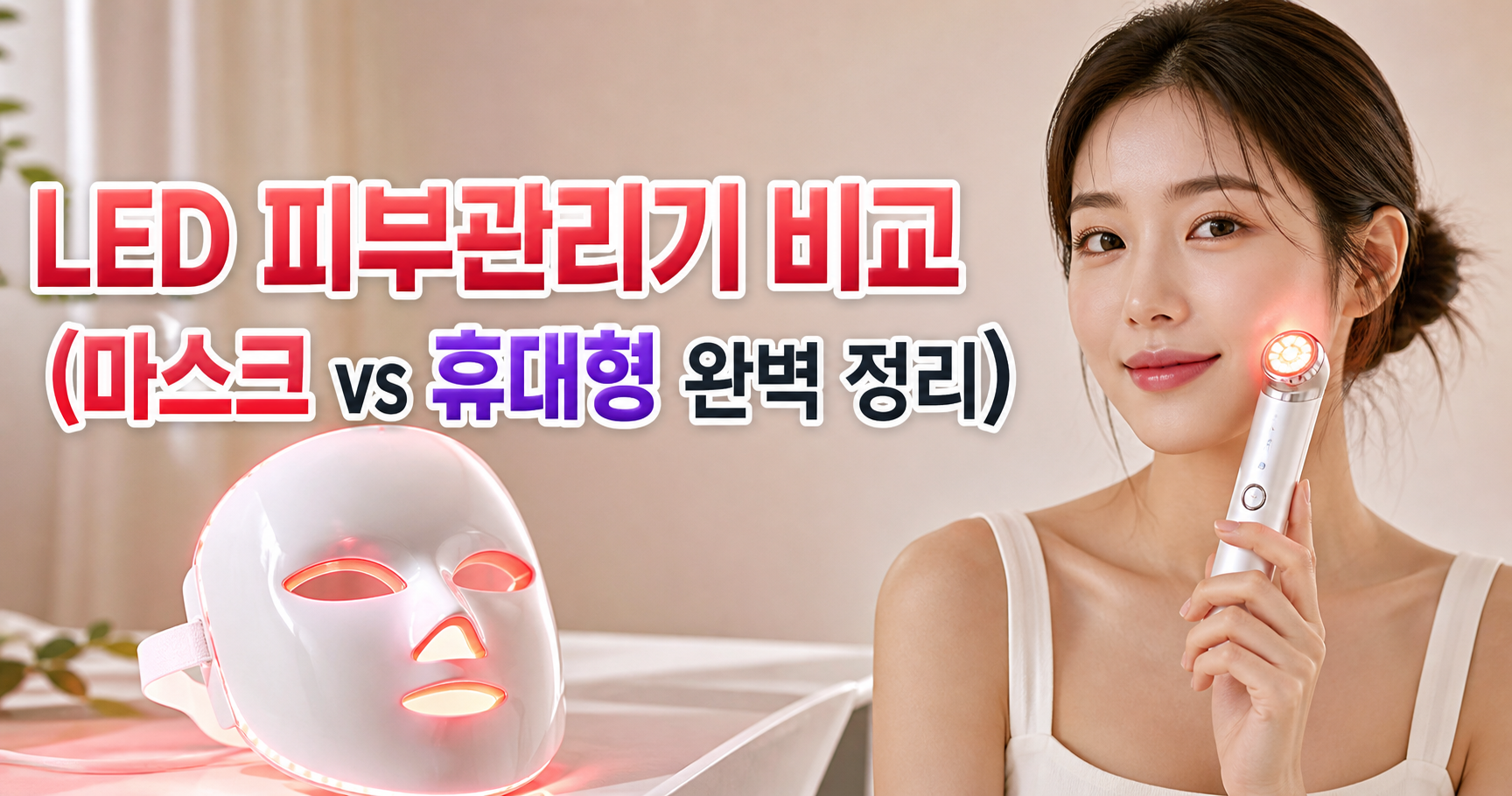 LED 피부관리기 비교
