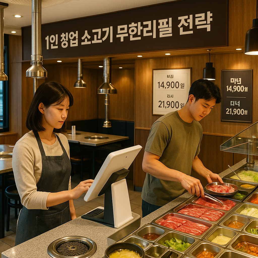 1인 창업 가능한 소고기 무한리필 전략