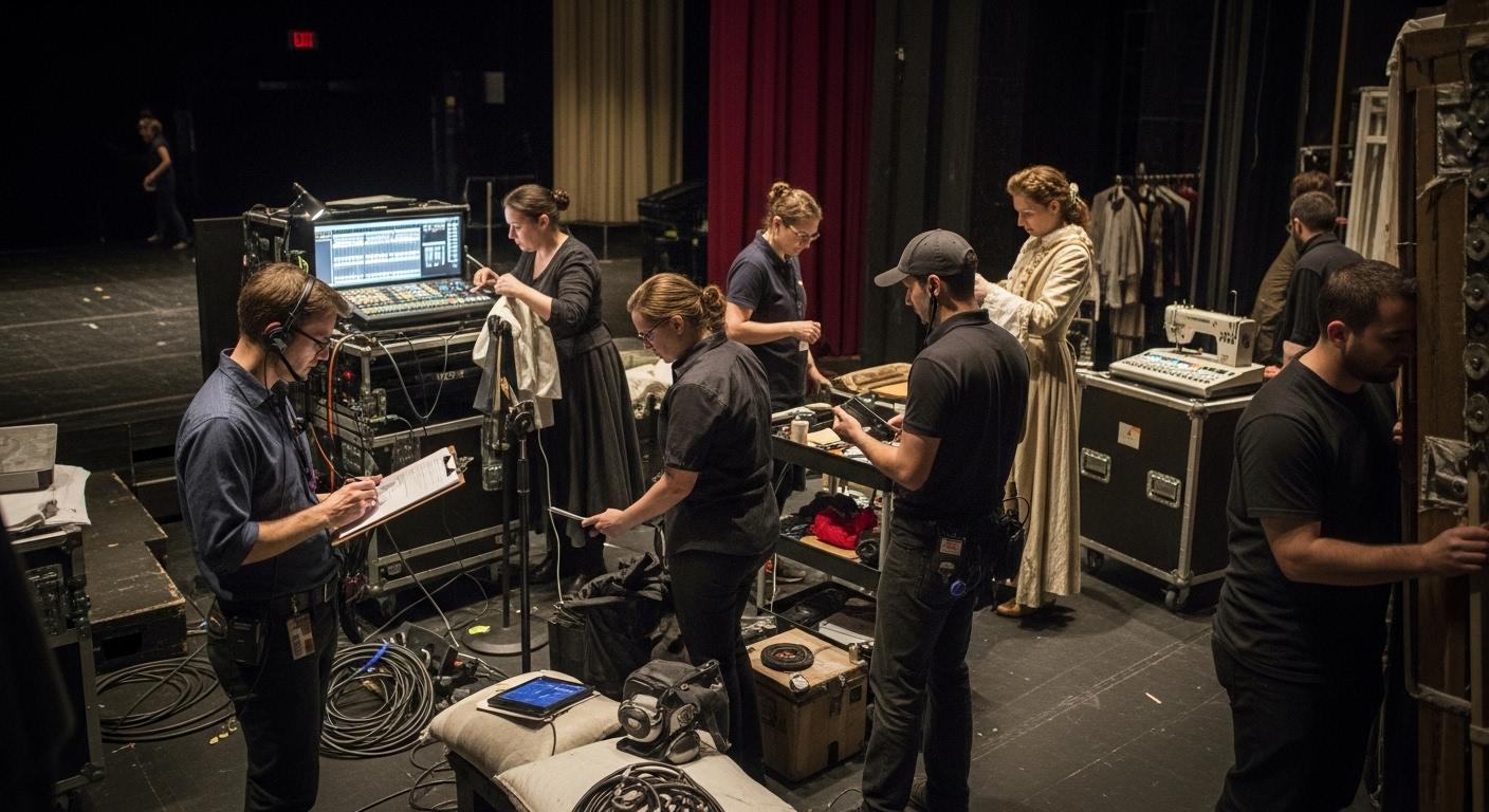 커튼 뒤의 사람들