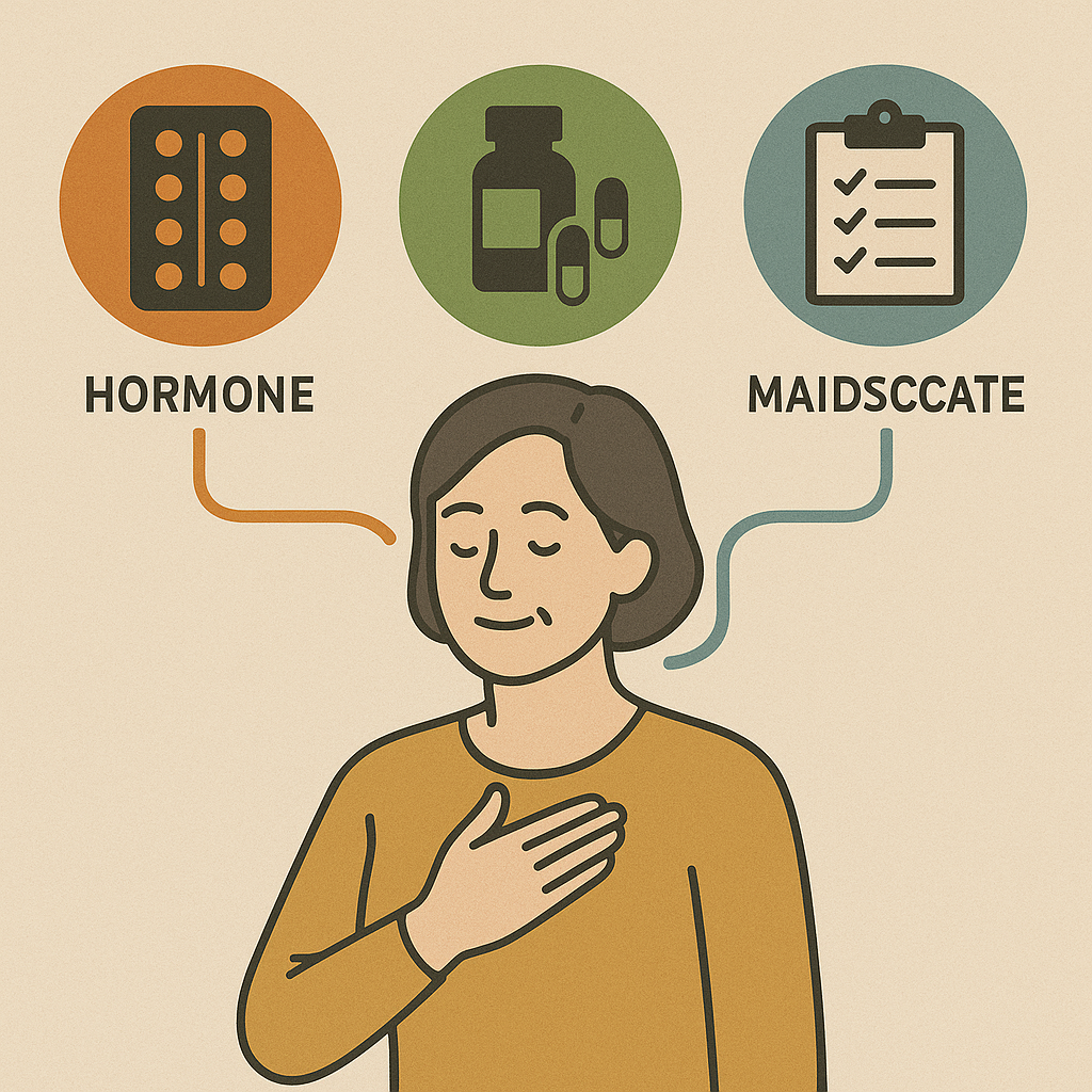 중년 갱년기 신약 치료법 (호르몬, 보조제, 생활습관)