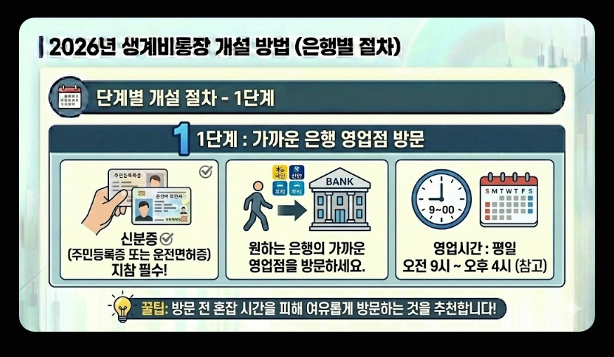 생계비통장 개설 조건(생계비계좌, 행복지킴이통장, 차이점)(+ 개설 방법)