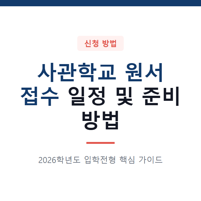 원서접수