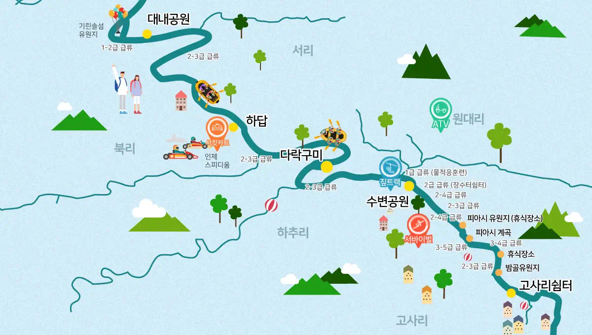 내린천-래프팅-코스