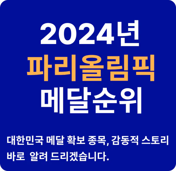 2024 파리올림픽 메달순위