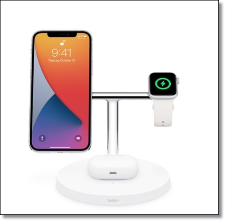 아이폰 14 추천 충전 거치대 벨킨 3 in 1 맥세이프 무선충전기 스탠드