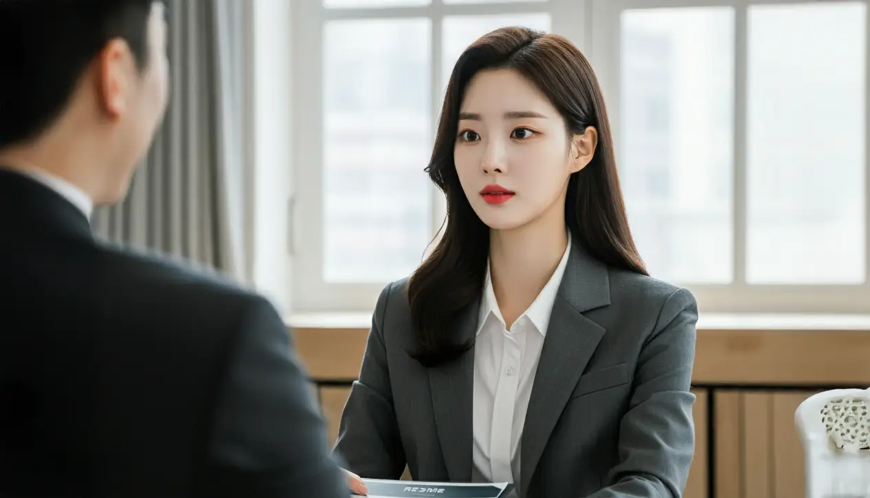 상담하는 직장인 여성