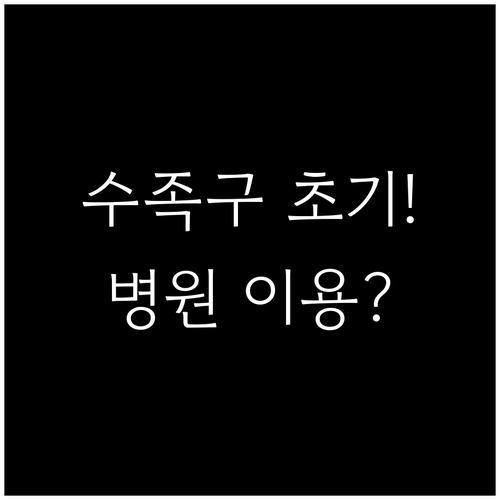 수족구병 초기 증상부터 옥천 병원 이..