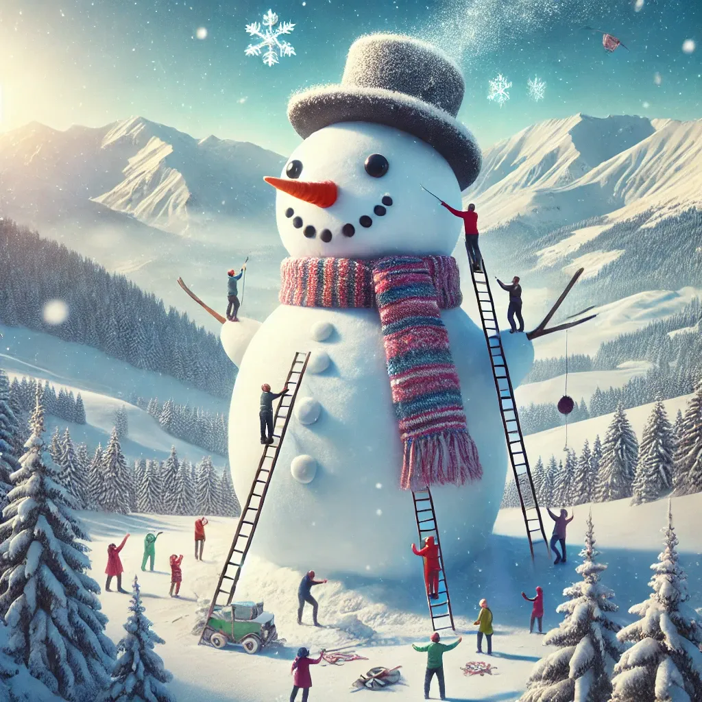 큰 눈사람을 만드는 꿈