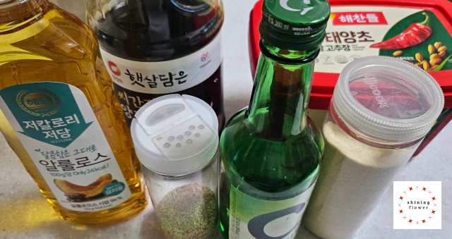 진미채볶음-양념재료