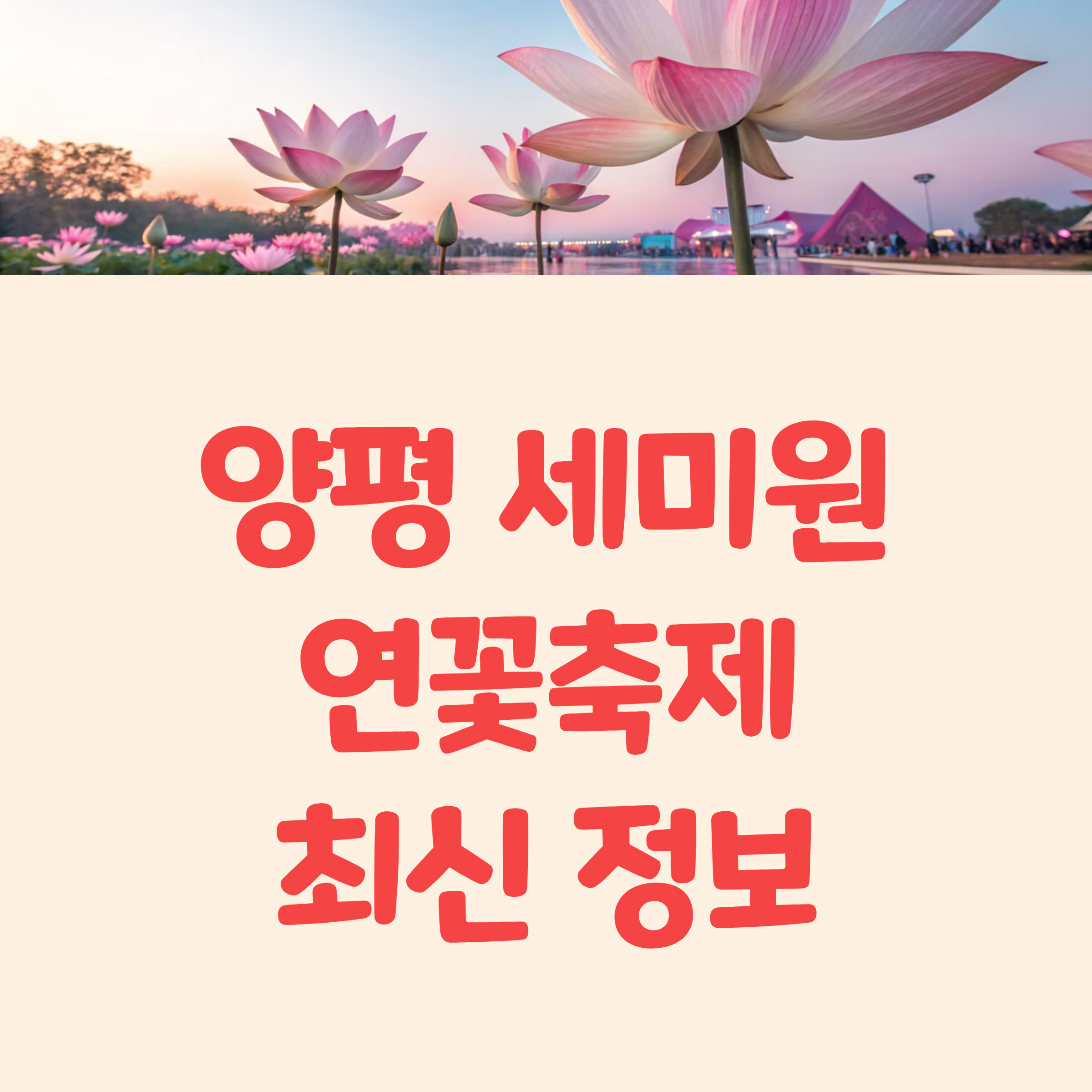2025년 양평 세미원 연꽃축제