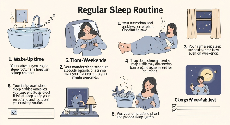 규칙적인 수면 루틴 만들기