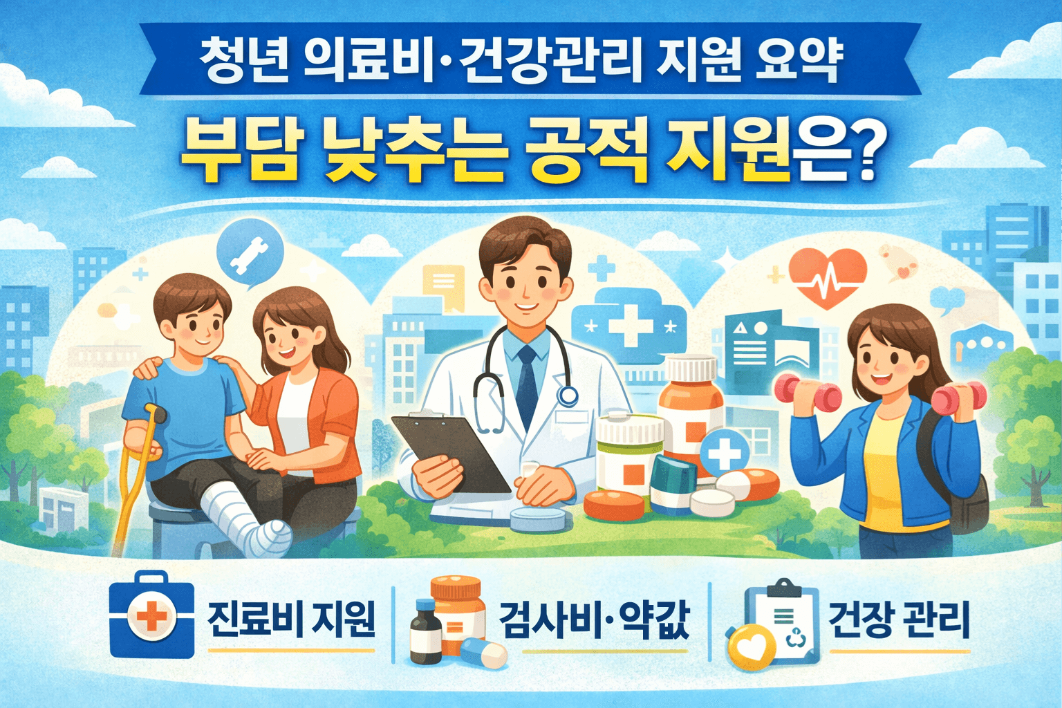 복지건강분야-청년 의료비·건강관리 지원 정리-썸네일