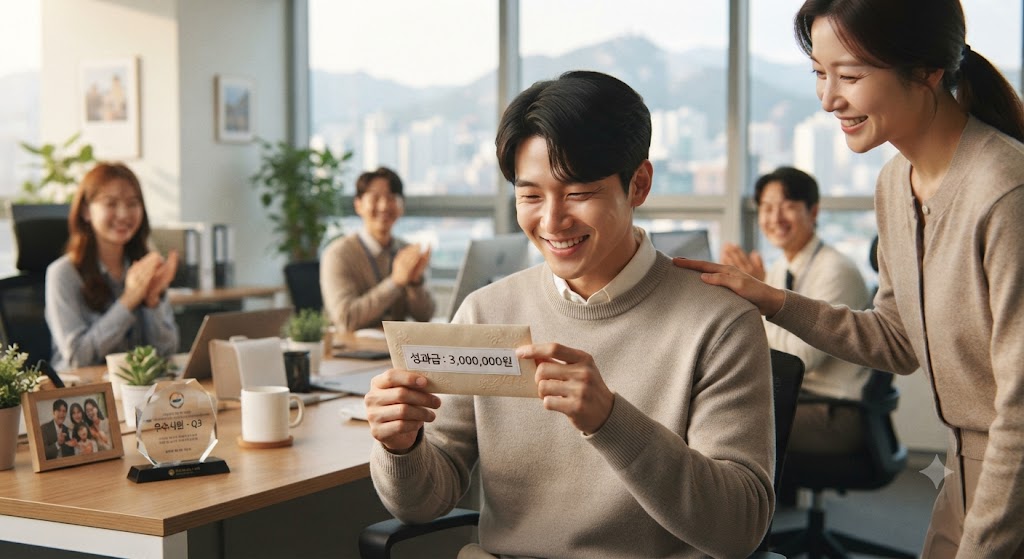비수도권에서 근무하는 청년이 인센티브 받고 있는 모습