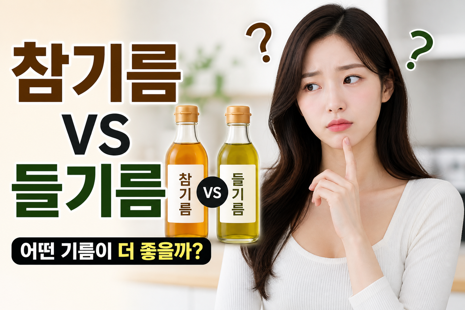 참기름 들기름 고민