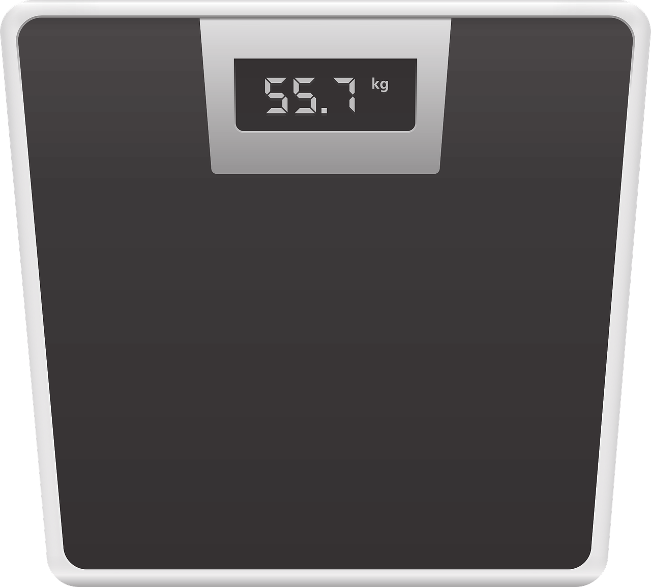 55.7kg 체중계 사진