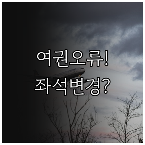 중국동방항공 전화번호 여권 오류 수정..