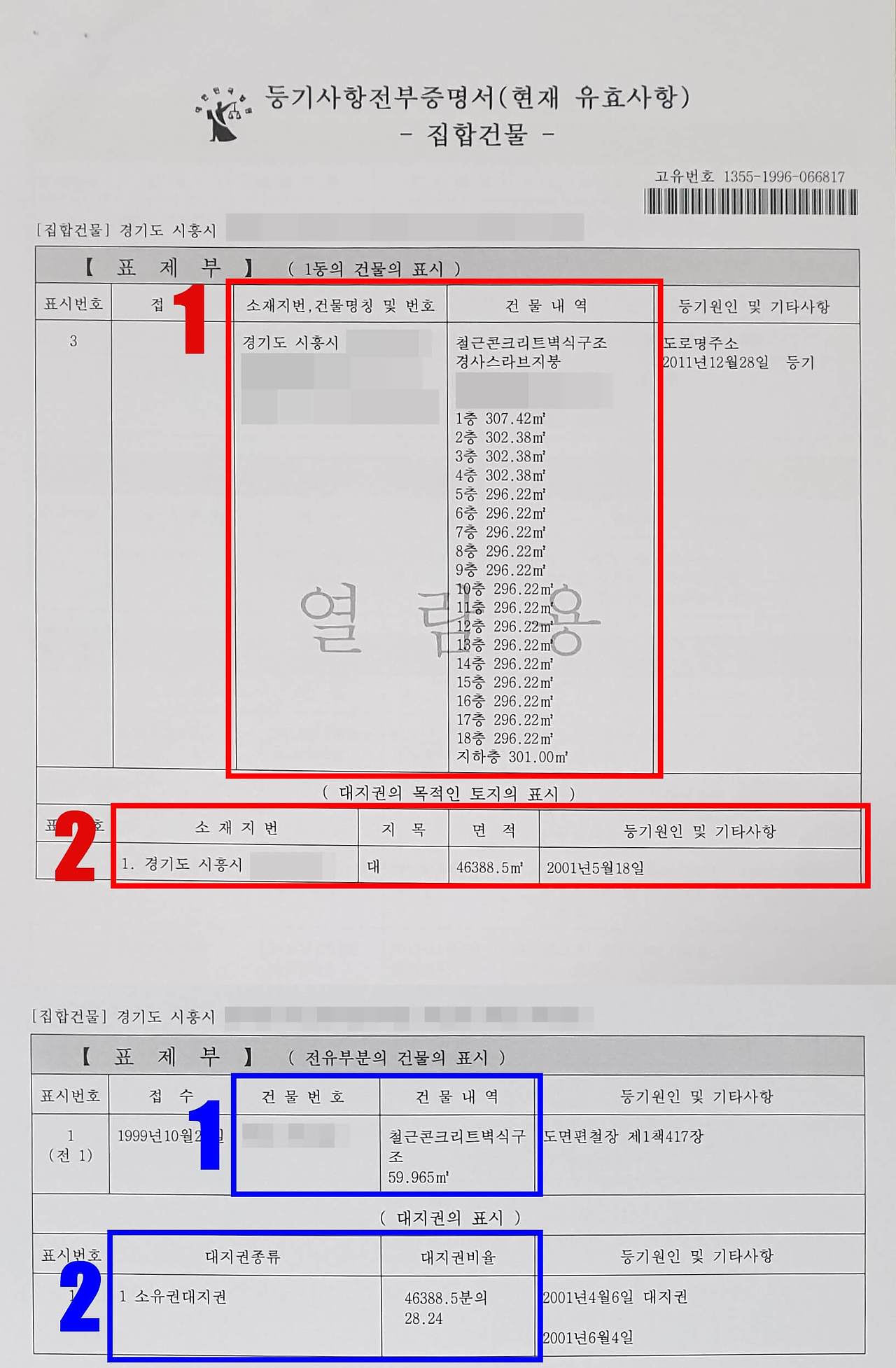 등기부등본열람 인터넷발급 수수료 부동산 등기부등본 보는 방법