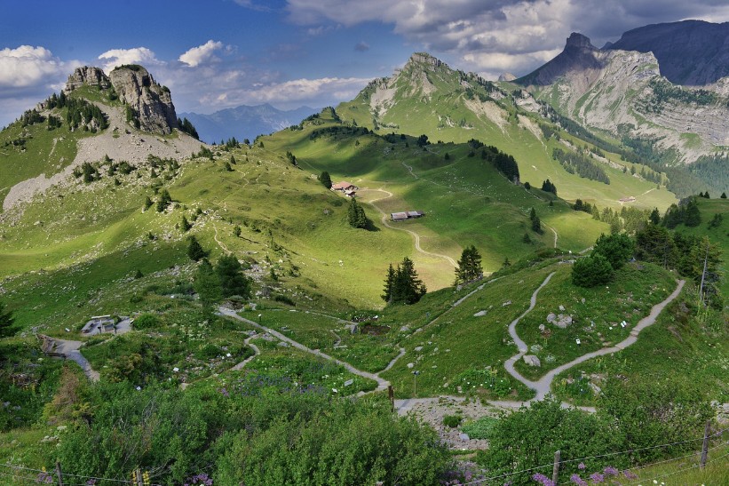 스위 기차여행 가이드, 알프스 산맥 사진