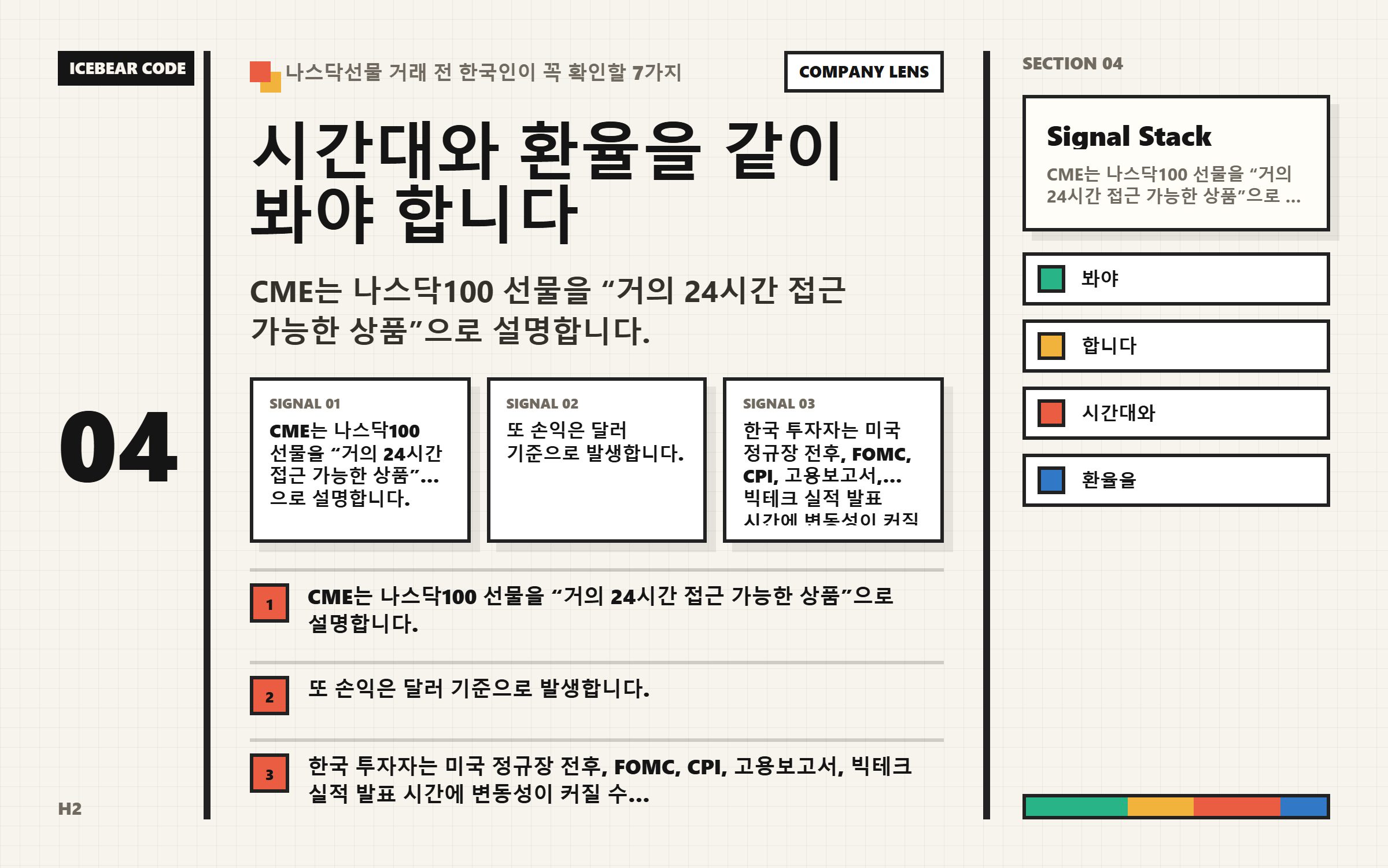 시간대와 환율을 같이 봐야 합니다 본문 이해를 돕는 이미지